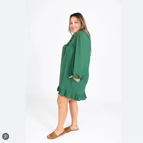 BNWT Smash and Tess Violet Mini Dress in Foliage Green - Picture 4 of 12